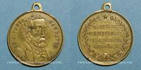 REVOLUTIONARY DOCUMENTS and WAR OF 1870 Guerre de 1870-1871. Léon Gambetta. Médaille cuivre jaune -