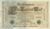 GERMANY 1000 mark Allemagne. Billet. 21.4.1910, cachet vert -