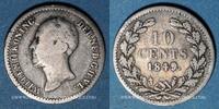 EUROPE 10 cents Pays Bas. Guillaume II (1840-1849). Point après la date -