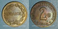 FRENCH MODERN COINS 2 francs France Libre (1940-1944). Philadelphie -
