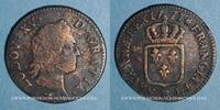FRENCH ROYAL COINS Sol Louis XV (1715-1774). Sol à la vieille tête Strasbourg -