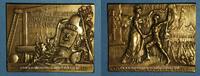 MEDALS bronze Union des sociétés de gymnastiques de France. 15-16 mai 1910. Plaquette en -