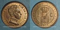 EUROPE 2 centimos Espagne. Alphonse XIII (1886-1931). (05) SM-V -