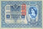 OTHER FOREIGN NOTES Autriche. Banque Austro-Hongroise. 1000 couronnes surchargé -