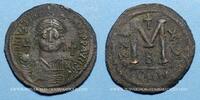 BYZANTINE EMPIRE Follis Empire byzantin. Justinien I (527-565). . Constantinople. 2e officine, 541-542 -