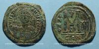 BYZANTINE EMPIRE Follis Empire byzantin. Justinien I (527-565). . Constantinople, 1ère officine, 538-539 -