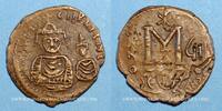 BYZANTINE EMPIRE Follis Héraclius (610-641) et Héraclius Constantin. . Séleucie d'Isaurie. 1ère officine, 616-617 -