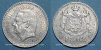EUROPE 5 francs Monaco. Louis II (1922-1949). -