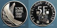 FRENCH MODERN COINS 5 francs 5e république (1959- ). Tour Eiffel Argent. B.E. -