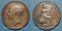 EUROPE 1 penny Grande Bretagne. Victoria (1837-1901). -