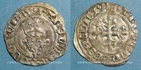 FRENCH ROYAL COINS Gros Charles VI (1380-1422). dit florette, 2e émission . Paris -