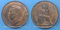 EUROPE 1 penny Grande Bretagne. Georges VI (1936-1952). -