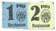 GERMANY - EMERGENCY NOTES (1914-1923) A - J 1 pf Burghausen. Stadt. Billets. 2 pf n. d. -