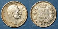 EUROPE 50 para Serbie. Pierre I (1903-1918). -