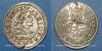 EUROPE 3 kreuzer Autriche. Ferdinand II (1619-1637). Graz -