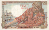 NOTES OF THE BANQUE DE FRANCE 20 francs Banque de France. Billet. pêcheur, -