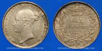EUROPE 6 pence Grande Bretagne. Victoria (1837-1901). -
