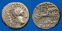ROMAN REPUBLIC Denier vers 125 République romaine. M. Porcius Laeca (ver... 105,00 EUR  Excl. 9,45 EUR Verzending