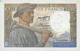 NOTES OF THE BANQUE DE FRANCE 10 francs Banque de France. Billet. mineur, -