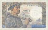 NOTES OF THE BANQUE DE FRANCE 10 francs Banque de France. Billet. mineur, -