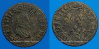 FRENCH ROYAL COINS Double tournois Henri IV . 1er type, 16065 A -
