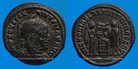 ROMAN EMPIRE Centenionalis Constantin I (307-337). . Ticinum. 3e officine, R/: deux Victoires -