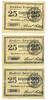 GERMANY - EMERGENCY NOTES (1914-1923) K - Z 25 pfennig Osterhofen. Stadt. Billets. (3 ex) -