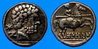 CELTIC COINS Denier Celtibérie. Bolskan. 2e siècle AC -