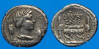 ROMAN REPUBLIC Denier République romaine. L. Furius Cn. f. Brocchus (vers 63 AC). -