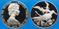 WORLD COINS (excl. EUROPE) 1 dollar Iles Vierges. Elisabeth II (1952-2022). (PTL 24,70 g. 925) -