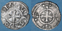 OTHER FEUDAL COINS Denier Champagne. Comté d'Auxerre. Monnayage anonyme (12e siècle). . Variété rare ! -