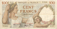 NOTES OF THE BANQUE DE FRANCE 100 francs Banque de France. Billet. Sully, -
