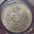 Bavaria Bayern Kaiserreich Deutschland 5 Mark 1911-D 90. Geburtstag von Prinzregent Luitpold. PCGS MS64