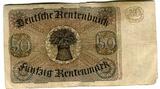 Weimarer Republik Rentenbank 50 Rentenmark 6. Juli 1934 Freiherr vom Stein IV-