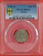 Prussia 1/24 Th 1782-A Preußen Friedrich II., Friedrich der Große, The Great, sog. Stiefelknecht PCGS MS64