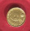 Ruanda 10 FRW Goldmünze mit eingearbeitetem Diamant 2018 Panda - Aus der Serie: Gold Affordable - piedfort & diamond - 1/100 Unze Gold BU with plastic box