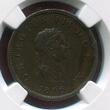 G.BRITAIN 1/2 Penny 1806 SOHO Georg III. Variante 3 Beeren Rev. NGC AU 58 BN