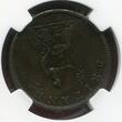 G.BRITAIN 1/2 Penny 1806 SOHO Georg III. Variante 3 Beeren Rev. NGC AU 58 BN
