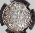 GERMANY Bayern Bavaria 1/2 Gulden 1838 Ludwig I. Nice luster, toning NGC MS 63
