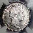 GERMANY Bayern Bavaria 1/2 Gulden 1838 Ludwig I. Nice luster, toning NGC MS 63