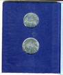 Vatikan 500 + 1000 Lire Silbermünze 1983 + 1984 Papstjubiläum Johannes Paul II. MCMXCI Unc with folder