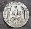 Weimarer Republik Deutsches Reich 3 Mark Silber Gedenkmünze Commemorative 1927 A Uni Marburg USA unc min rev. cleaning