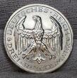 Weimarer Republik Deutsches Reich 3 Mark Silber Gedenkmünze Commemorative 1927 A Uni Marburg USA unc min rev. cleaning