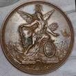 Preußen Kaiserreich Bronzemedaille Kronprinz Friedrich (III.) Kuraufenthalt in San Remo 1888 USA AU Sm. SCR. Environment damage