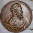 Preußen Kaiserreich Bronzemedaille Kronprinz Friedrich (III.) Kuraufenthalt in San Remo 1888 USA AU Sm. SCR. Environment damage