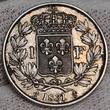 Frankreich France 1 Franc Pattern Probe ? 1831 HENRI V. Thron Prätendent 1820-1883 USA AU toned