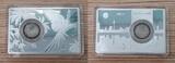 Bundesrepublik Deutschland 5 x 5 Euro + 5 Barren aus Sterling Silber je 2 oz 2017 A D F G J Tropische Zone Komplettsatz - in beleuchteter Box - fast 290 Gramm Feinsilber BU coinset with box & coa
