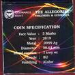 Deutschland 5 Mark Silber Farbauflage rot-gold 2019 The Allegories Columbia & Germania -GERMANIA MINT-1 Unze BU in Kapsel zum Aufstellen & Umkarton