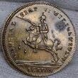 Lauer Nürnberg Jeton Rechenpfennig o.J. ca 1815 Alexander von Rußland und Graf von Wittgenstein Napoleon Defeat Token AU spot toned Brass adjusted
