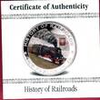 Liberia 5 Dollar Silbermünze mit Farbauflage 2011 HISTORY OF RAILROADS - PKP Fablok OL 49 proof coa